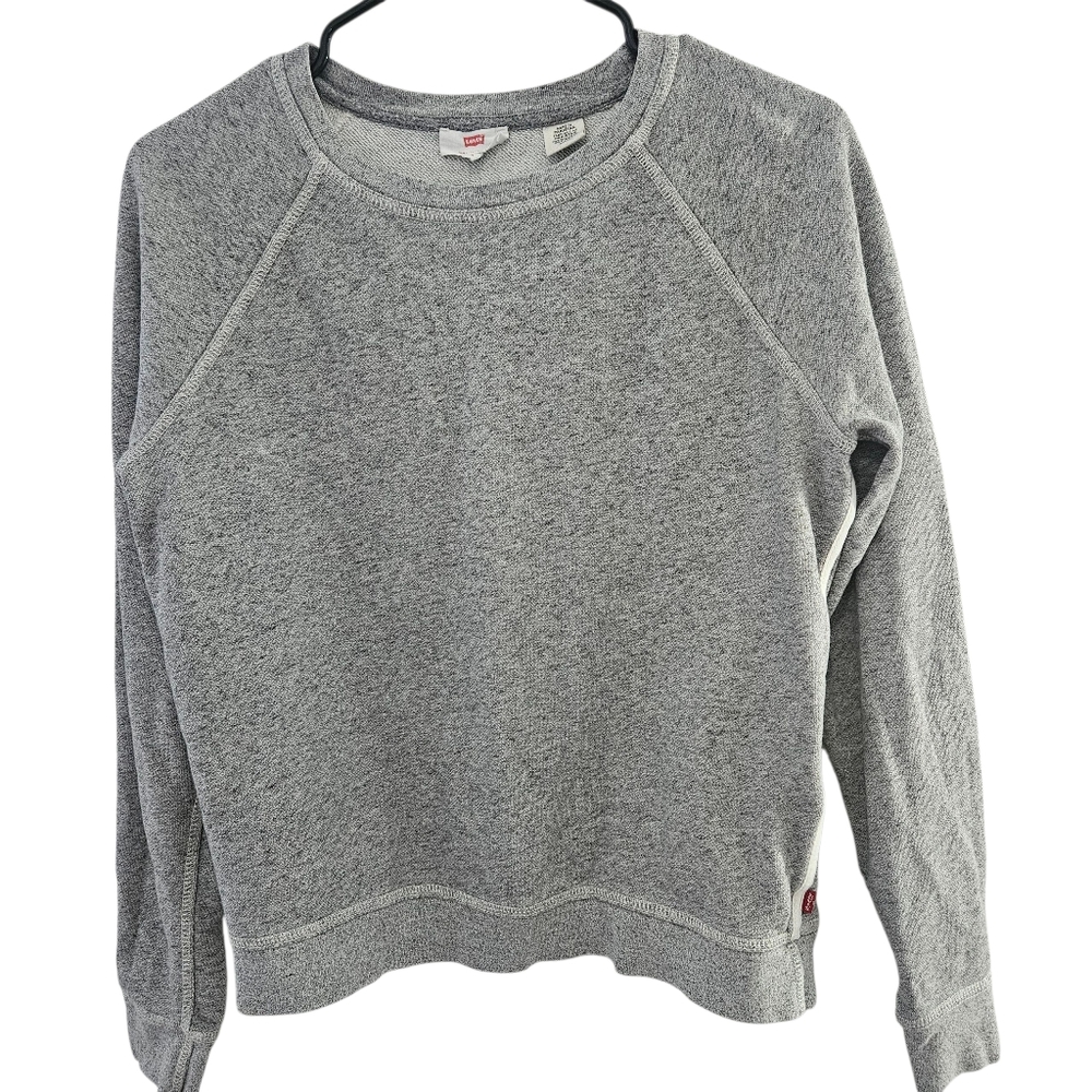 Levi's Gray Women's Pullover Sweatshirt Top